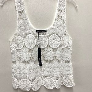 Gypsy White Lace Tank NWT